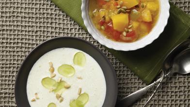 Pumpkin Chowder With Toasted Pepitas