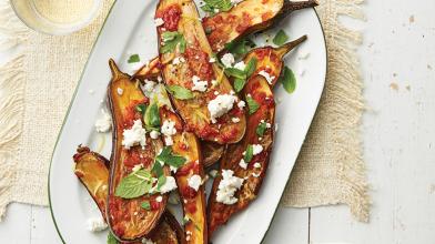 Roasted Greek Eggplant with Feta