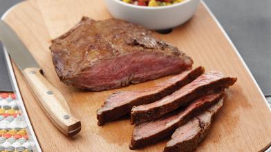 Salad Bar Salsa With Grilled Flank Steak