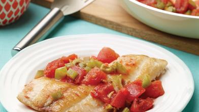 Skillet Fish With Spanish Tomatoes