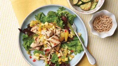 Swordfish Salad With Salsa Dressing