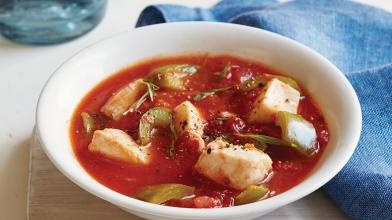 Tilapia Stew with Green Peppers