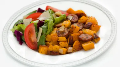 Butternut Squash with Italian Sausage