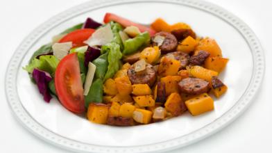 Butternut Squash with Italian Sausage