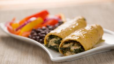 Chicken and Spinach Enchiladas