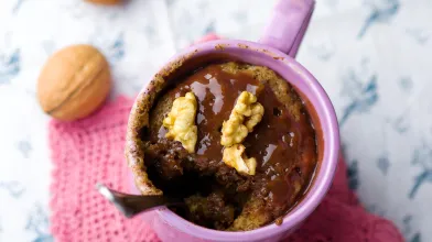 Chocolate Walnut Mug Cake