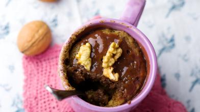 Chocolate Walnut Mug Cake