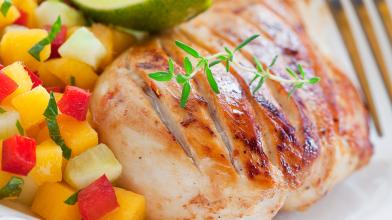 Grilled Turkey Tenderloin with Mango Salsa - Quick Recipe