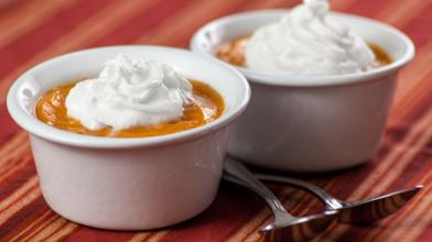 Low Fat Pumpkin Panna Cotta
