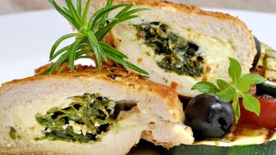 Mediterranean Stuffed Chicken and Vegetable Ragout