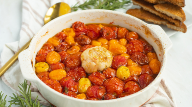 Roasted Cherry Tomatoes with Rosemary & Garlic