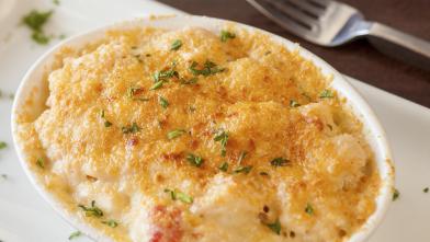 Cauliflower "Mac" and Cheese with Lobster