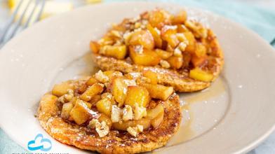 Apple Walnut French Toast (Cloud Bread)