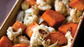 Roasted Cauliflower, Onions, And Sweet Potatoes