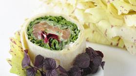 Salmon and Arugula Wraps