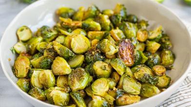 Maple-Thyme Roasted Brussel Sprouts