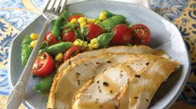 Corn, Tomato, Pea and Dill Salad