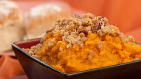 Winter Squash with Oat and Walnut Crumble Topping 