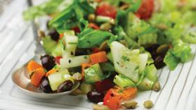 Chopped Salad with Cilantro Lime Dressing