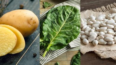 Braised Collards, Potato & White Beans