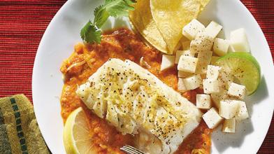 Seared Fish Fillets With Red Pepper Sauce