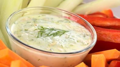 Tzatziki and Vegetables