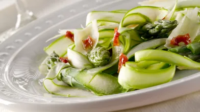 Shaved Asparagus, Radish and Parmesan Salad