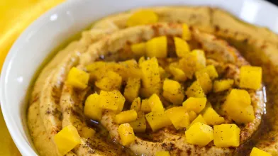 Curried Roasted Beet Hummus