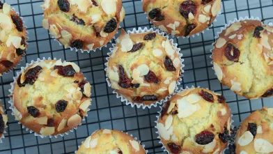 Cranberry Almond Muffins