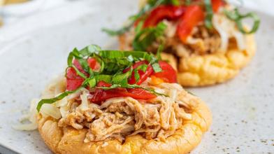 Slow Cooker Apricot Barbecue Pulled Chicken Sliders