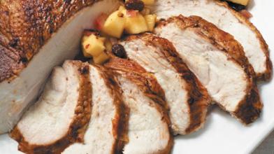 Spiced Turkey Breast With Apple Chutney  
