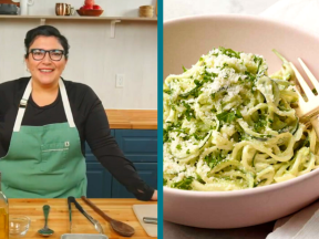 How to Make Avocado Alfredo with Zucchini Noodles 