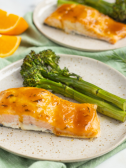 Orange-Rosemary Glazed Salmon with Broccolini