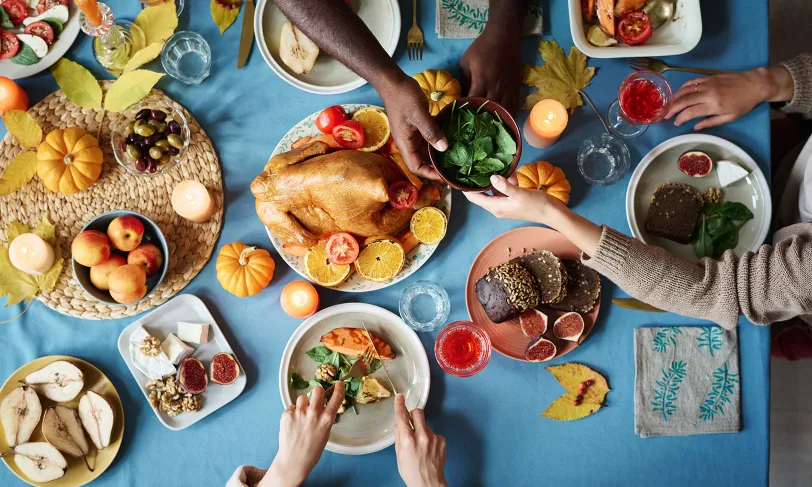 Thanksgiving meal.