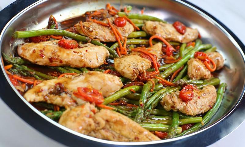 Balsamic Chicken with Vegetables (Video)