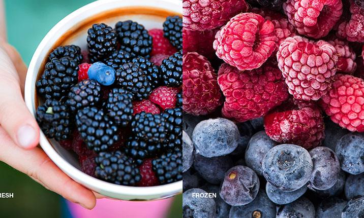 Fresh Versus Frozen Fruits and Vegetables