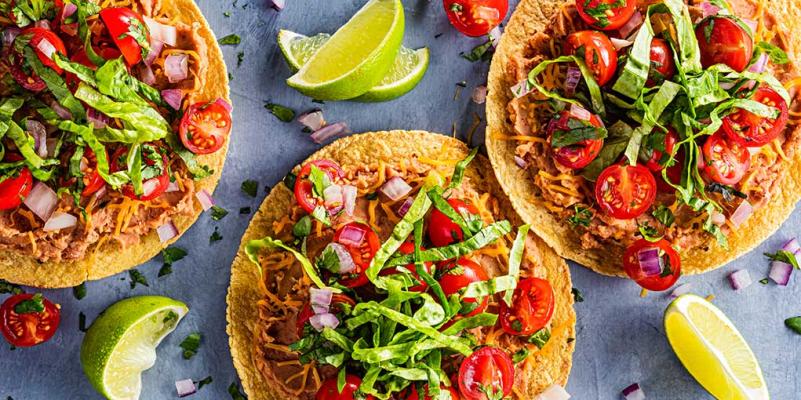 Bean and Cheese Tostadas