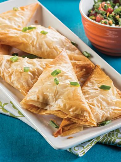 Corn and Cheese Phyllo Empanadas