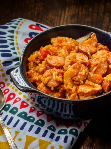 Instant Pot Cajun Chicken and Andouille Rice