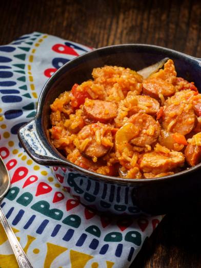 Instant Pot Cajun Chicken and Andouille Rice