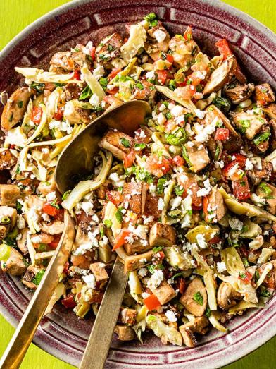 Chopped Veggie Salad with Feta