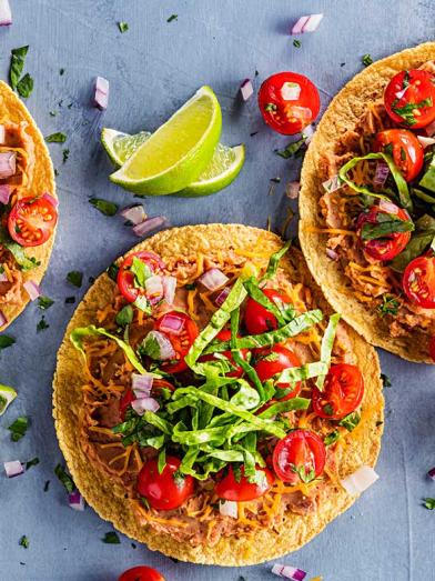 Bean and Cheese Tostadas