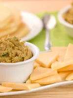 Red Lentil Dal with Jicama "Chips"