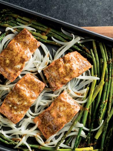 Sheet Pan Salmon and Asparagus