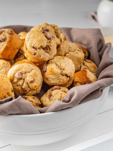 Banana Chocolate Chip Mini Muffins