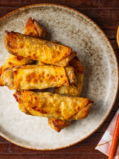 Air Fryer Thai Spring Rolls with Sweet Chili Sauce