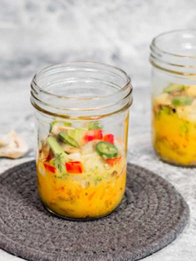 Microwave Egg and Veggie Jars