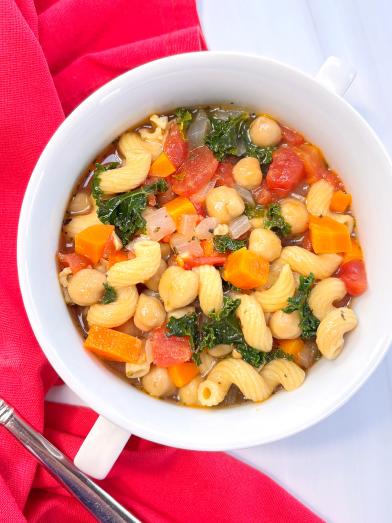 Minestrone pasta bowl