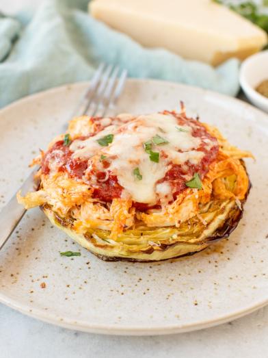 roasted cabbage chicken parmesan