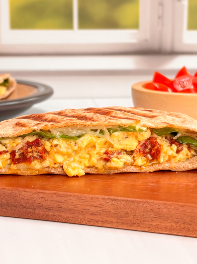Mediterranean Breakfast Pita Panini
